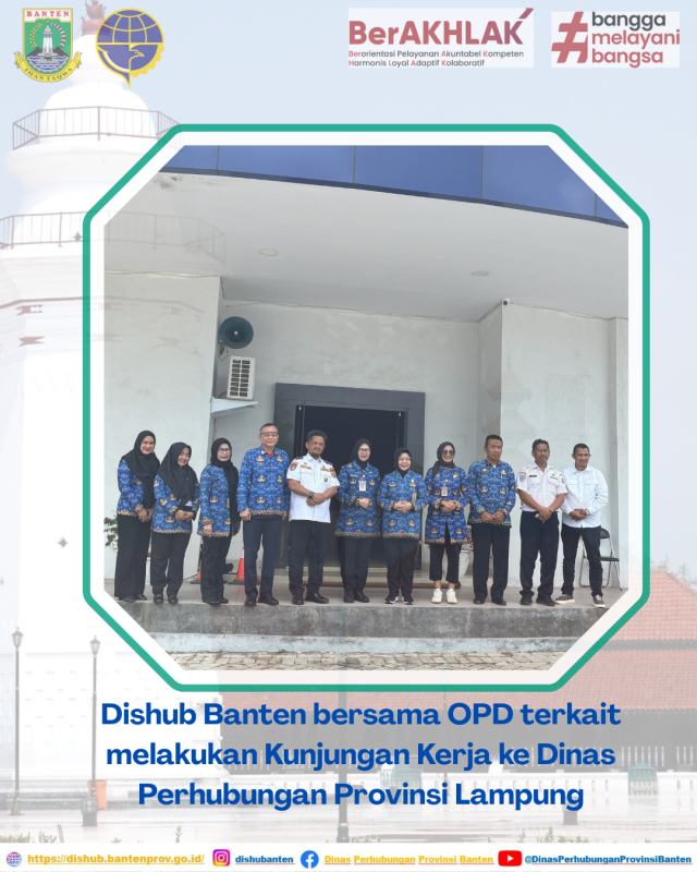 Dishub Banten Lakukan Kunjungan Kerja ke Lampung untuk Perkuat Layanan Penyeberangan Merak–Bakauheni