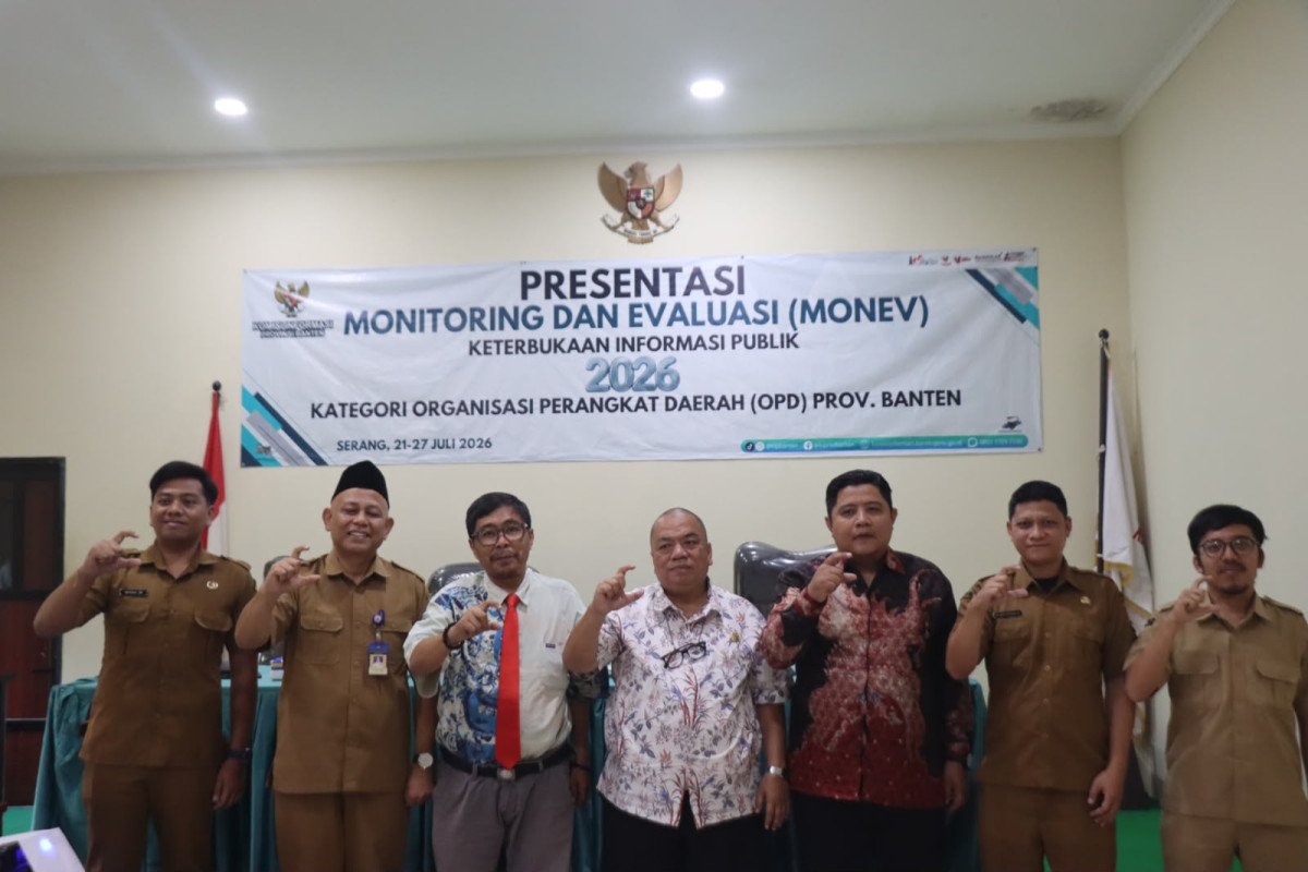 Dishub Banten Ikuti Monitoring dan Evaluasi Keterbukaan Informasi Publik Tahun 2026